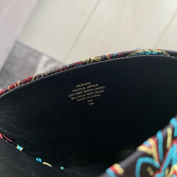 NIB Marc Fisher Ltd Black Multi Fabric Sandals size 10 - Picture 11 of 13